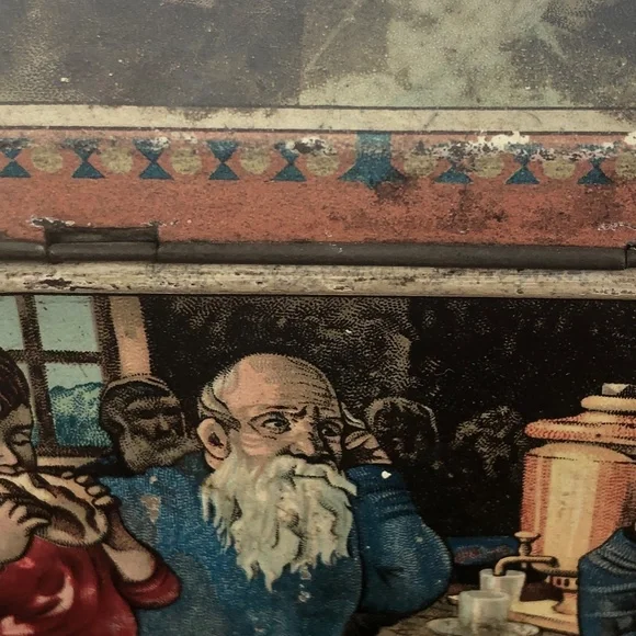 Antique Russian Tea Tin,metal. - Picture 3 of 8